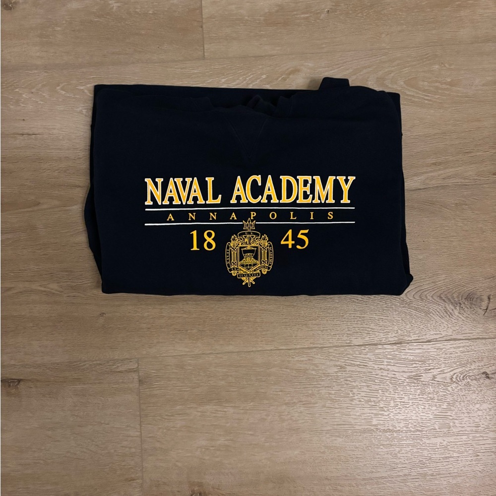 Naval Academy Black Crew Neck Sweater